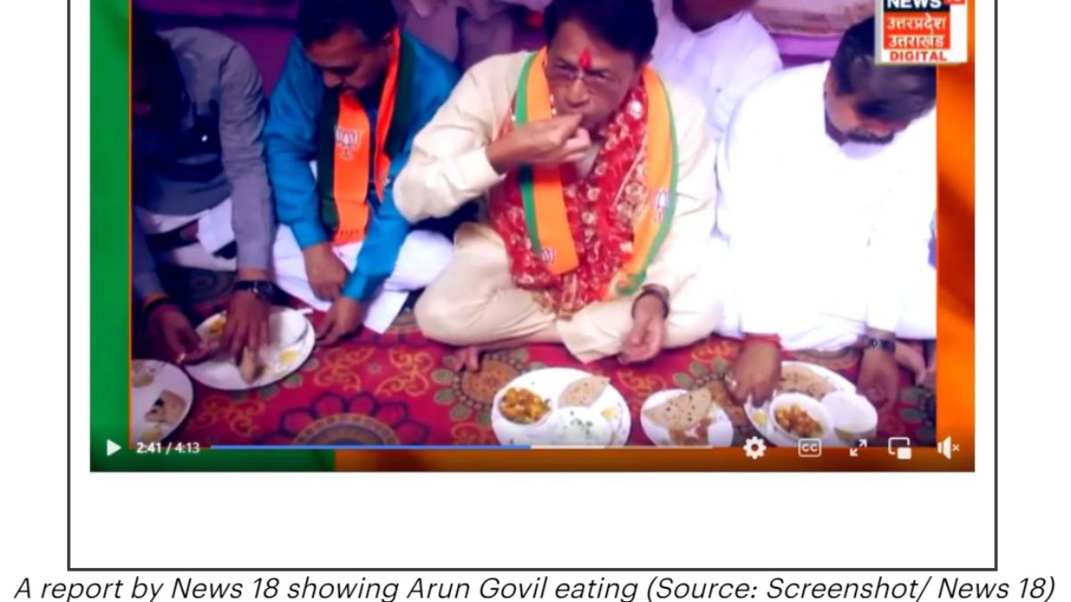 Fact Check: Video Of Arun Govil's Political Campaign Misrepresented With Casteist Allegations