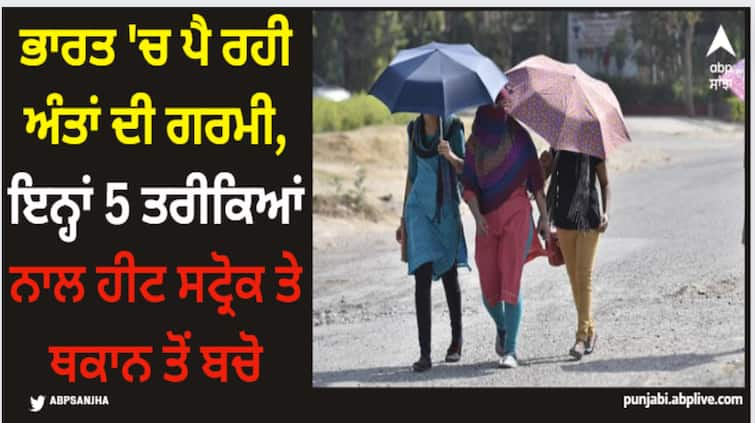 heatwave alert in india 5 simple tips to prevent stroke and exhaustion during summer Heatwave in india: ਭਾਰਤ 'ਚ ਪੈ ਰਹੀ ਅੰਤਾਂ ਦੀ ਗਰਮੀ, ਇਨ੍ਹਾਂ 5 ਤਰੀਕਿਆਂ ਨਾਲ ਹੀਟ ਸਟ੍ਰੋਕ ਤੇ ਥਕਾਨ ਤੋਂ ਬਚੋ