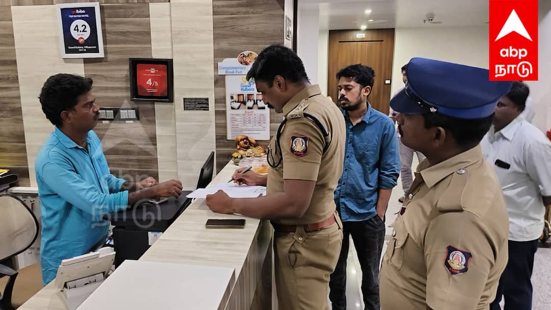 விழுப்புரத்தில் தங்கும் விடுதிகளில் போலீசார் அதிரடி சோதனை
