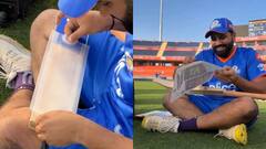 किसी नए बैट को खेलने से पहले कैसे तैयार करते हैं रोहित? सामने आया दिलचस्प वीडियो