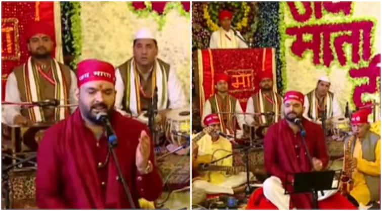 The Great Indian Kapil Host Kapil Sharma sing tune mujhe bulaya bhajan at vaishno devi temple Video: वैष्णों देवी के दरबार  में माथा टेकने गए Kapil Sharma ने गाया भजन, वीडियो हुआ वायरल