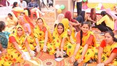 चित्तौड़गढ़ में 51 हजार महिलाओं ने मिल कर रचा इतिहास, एक साथ लगाई मतदान की मेहंदी, देखें तस्वीरें