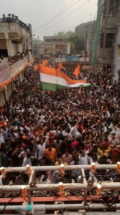 In Pics: హైదరాబాద్‌లో ఉత్సాహంగా శ్రీరాముడి శోభాయాత్ర, ఆ ఉత్సాహం చూస్తే రెండు కళ్లూ చాలవు