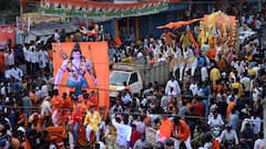 In Pics: హైదరాబాద్‌లో ఉత్సాహంగా శ్రీరాముడి శోభాయాత్ర, ఆ ఉత్సాహం చూస్తే రెండు కళ్లూ చాలవు