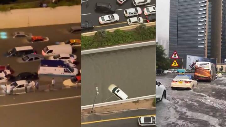 বৃষ্টি তেমন হয় না দুবাইয়ে। ফলে জল নিকাশের তেমন ব্যবস্থা নেই সেখানে। সেই কারণেই একাধিক এলাকা জলমগ্ন হয়ে রয়েছে বলে খবর। রাস্তাঘাটে ট্যাঙ্কার নামানো হয়েছে ইতিমধ্যেই। জল ছেঁচার কাজ চলছে।