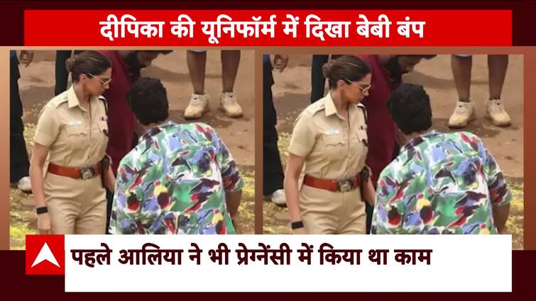 Deepika Padukone flaunts baby bump in Police uniform, snaps from sets of Singham