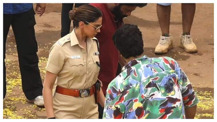 Pregnant Deepika Padukone Spotted Shooting For Singham Again In Police Uniform - Pic