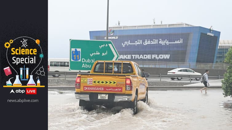 Dubai Floods Cloud Seeding Dubai UAE United Arab Emirates Highest Rainfall 75 Years Science Behind Artificial Rain ABPP Cloud Seeding: What Is The Science Behind Artificial Rain? The Phenomenon Being Linked To Dubai Floods