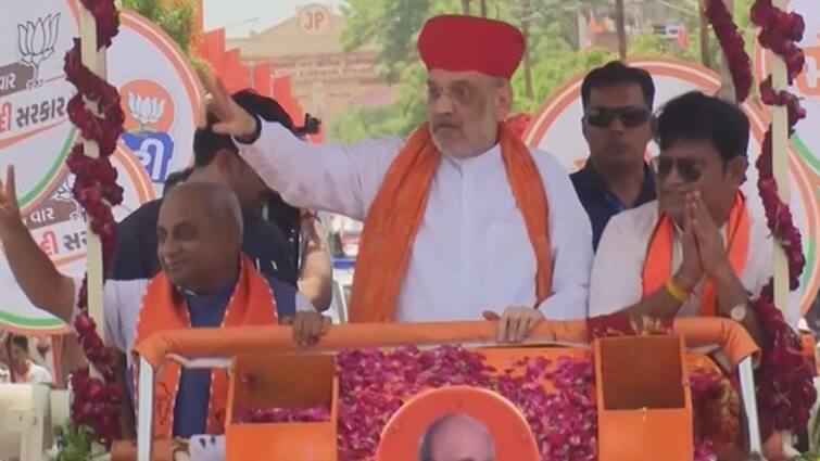 LokSabha Election 2024: Home Minister Amit Shah also held a road show in Kalol after Sanand LokSabha Election 2024: કલોલમાં ગૃહમંત્રી અમિત શાહનો રોડ શો, કહ્યુ- ‘સમગ્ર દેશમાં નરેન્દ્ર મોદીના સમર્થનમાં પ્રચંડ લહેર’