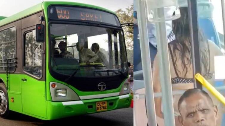 Woman Enters Crowded DTC Bus Wearing Bikini video viral Watch Video: பேருந்தில் பிகினி உடையில் பயணித்த பெண்.. அதிர்ந்த பயணிகள்..