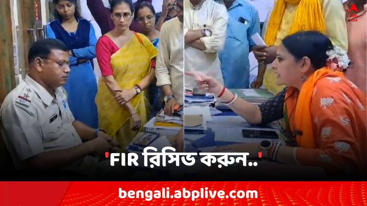 Lok Sabha Election 2024, Midnapore BJP Candidate Agnimitra paul attacks Police to receive FIR, viral video Agnimitra Paul: 'FIR রিসিভ করুন..', থানায় বসেই পুলিশকে হুঁশিয়ারি BJP প্রার্থী অগ্নিমিত্রার