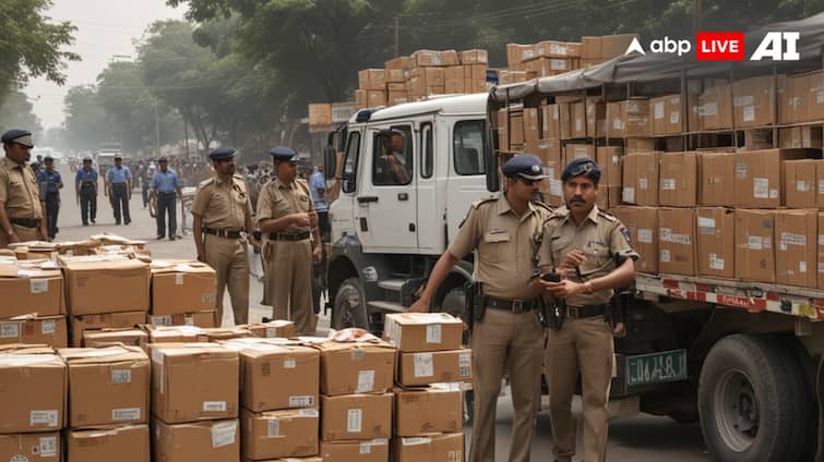 300 boxes of liquor being carried under sweet betel nuts recovered in Indore ann इंदौर में मीठी सुपारी के नीचे रखकर ले जाई जा रही 300 पेटी शराब बरामद, आचार संहिता के दौरान बड़ी कार्रवाई