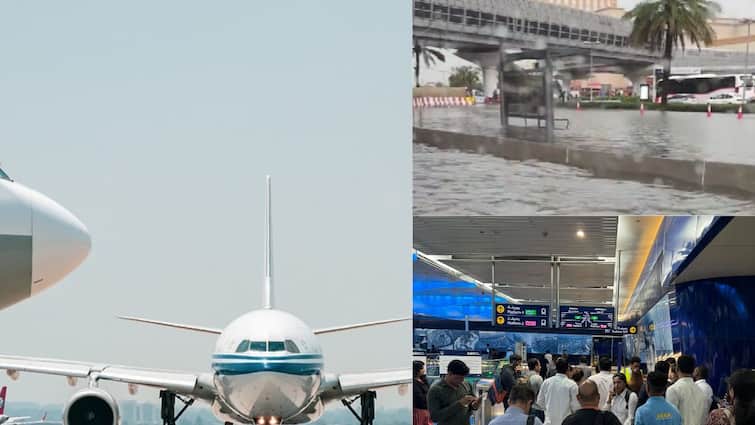 UAE Heavy Rain Chennai UAE Flights Cancelled For 2nd Day Due To Heavy Rainfall Dubai Floods Flights Cancelled: துபாயில் கனமழையால் 2வது நாளாக விமான சேவை பாதிப்பு; விமான நிலையத்தில் பயணிகள் வாக்குவாதம்