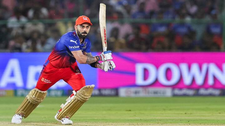 1- 113* off 72 balls by Virat Kohli: In the Rajasthan Royals (RR) vs Royal Challengers Bengaluru (RCB) match of IPL 2024, Virat Kohli scored an unbeaten 113 off 72 balls in the first innings of the match, marking the first hundred of IPL 2024. (Image Credits: PTI)