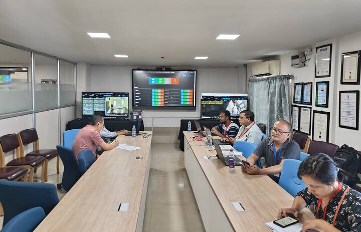 State Webcasting Control Room, Office of the Chief Electoral Officer, Mizoram.(Source: ECI)