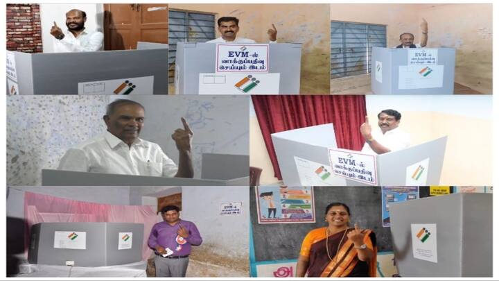 Nellai Lok Sabha Polls 2024 Polling Status in Tirunelveli Voting machines Problem - TNN Nellai Lok Sabha Polls 2024: நெல்லையில் வாக்குப்பதிவு நிலவரமும்..!  வாக்குப்பதிவு எந்திரங்கள் கோளாறும்..!