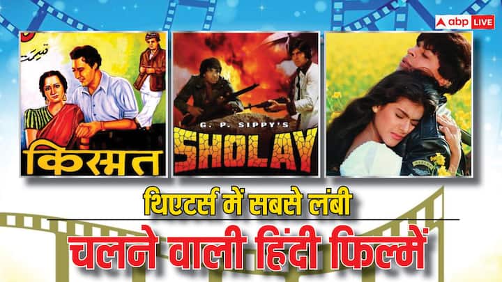 Longest Running Hindi Movies: हिंदी सिनेमा के इतिहास में अभी तक कुल 7 ऐसी फिल्में हैं जो थिएटर्स में सबसे ज्यादा चलीं. साथ ही बॉक्स ऑफिस पर भी छाईं. इन फिल्मों की लोकप्रियता आज भी बनी हुई है.
