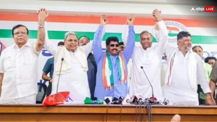 Lok Sabha Elections 2024 BJP Former Minister Malikayya Guttedar joins Congress Karnataka Siddharamaiah DK ShivaKumar Lok Sabha Elections 2024: लोकसभा चुनाव में मतदान के बीच BJP को झटका! पूर्व मंत्री ने छोड़ी पार्टी, जॉइन की कांग्रेस