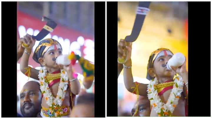 Chitra Festival 2024 small boy lord karuppasamy get up madurai viral video 