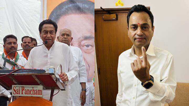 Lok Sabha Elections 2024 Madhya Pradesh Kamal Nath Nakul Nath Congress Cast Vote in Chhindwara छिंदवाड़ा में बेटे नकुलनाथ और बहू के साथ कमलनाथ ने किया मतदान, बोले- 'BJP ने पूरी ताकत लगा दी लेकिन...'