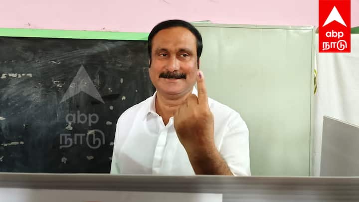Tamil Nadu Lok Sabha Election 2024 Anbumani casts vote Peace Revolution Begins in Tamil Nadu - TNN TN Lok Sabha Election: தமிழகத்தில் அமைதி புரட்சி ஆரம்பம் - பாமக தலைவர் அன்புமணி