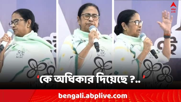 Lok Sabha Election 2024,  CM Mamata Banerjee attacks BJP and asked Who gave permission to do Arms Procession Ram Navami 2024 Mamata Banerjee: কে অধিকার দিয়েছে অস্ত্র নিয়ে মিছিল করার ? BJP-কে তোপ মমতার