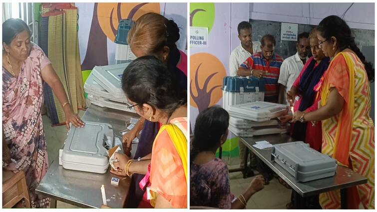 Tamil Nadu Lok Sabha Election 2024 Voting Ends TN Lok Sabha Polls First Phase Ends Tamil Nadu Election 2024: ஜனநாயக திருவிழா! தமிழ்நாட்டில் முடிந்தது வாக்குப்பதிவு - சீலிடப்படும் வாக்கு இயந்திரங்கள்!