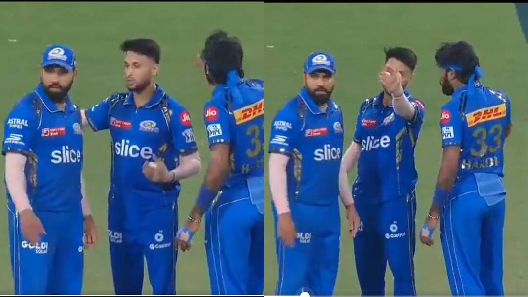 Watch Video: கேப்டன் ஹர்திக்கை கண்டுகொள்ளாத ஆகாஷ் மத்வால் - கடைசி ஓவருக்கு பிளான் போட்ட ரோகித் சர்மா