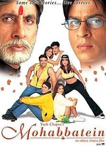 Mohabbatein (2000): Narayan Shankar’s “Parampara, Pratishtha, Anushasan” ensured a long run of the hit film, establishing that love is strong enough with an intensity stronger that anyone could think.