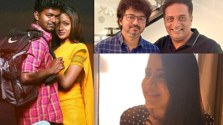 Trisha Expresses her excitement for ghilli rerelease celebration Ghilli ReRelease: தனலட்சுமி - முத்துப்பாண்டியாக மாறிய த்ரிஷா, பிரகாஷ் ராஜ்:  கில்லி ரீரிலீஸால் உணர்ச்சிகர பதிவு!