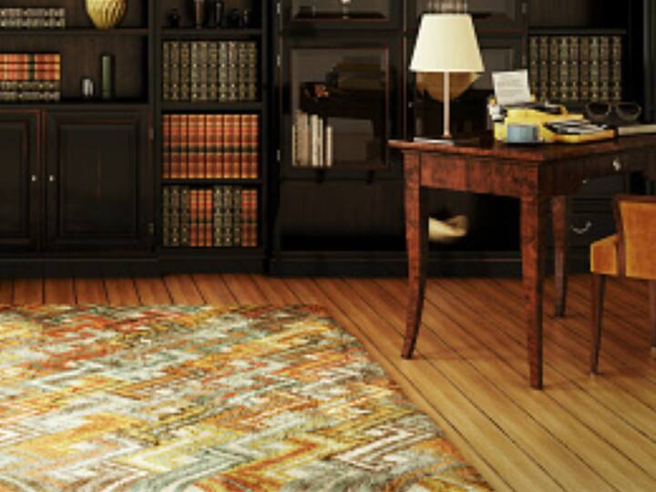 3. Don't forget the finishing touches: A comfortable rug can add warmth and define your workspace. (Image source: getty images)