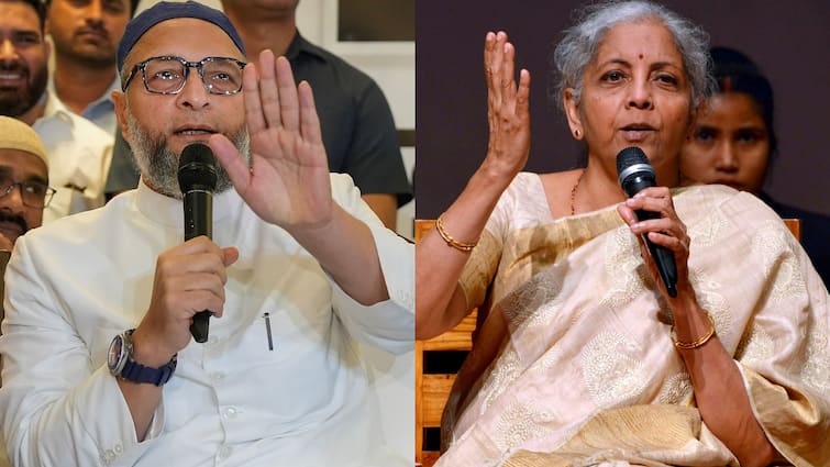 Nirmala Sitharaman BJP Slams Asaduddin Owaisi As AIMIM Chief Greets Beef Shop Owner Saying Kaat Te Raho 'Always Indecent': BJP Slams Owaisi As AIMIM Chief Greets Beef Shop Owner Saying 'Kaat Te Raho'