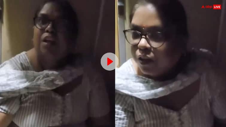 Woman sat on someone else seat without ticket and refused to get up in train video viral Video: चलती ट्रेन में महिला की दबंगई, बिना टिकट दूसरे की सीट पर बैठी और उठने से किया मना