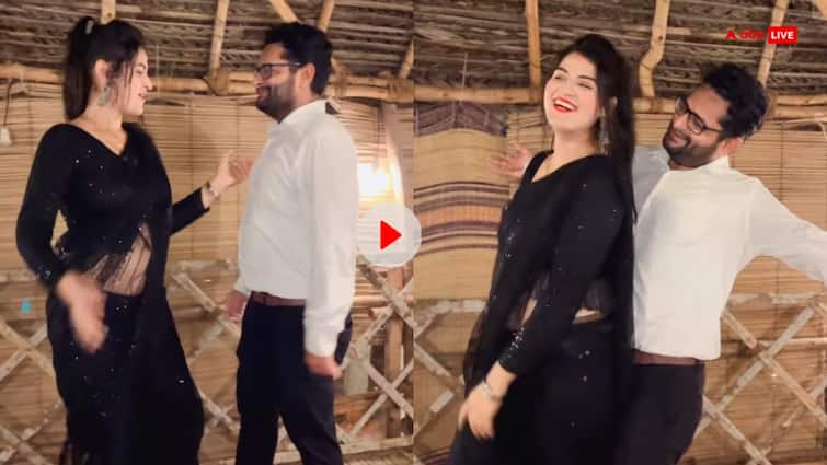 Bhabhi dance video on bollywood song infront of husband video goes viral on internet Bhabhi Dance Video: भैया के सामने भाभी ने दिखाई कातिलाना अदाएं, वायरल हुआ धमाकेदार डांस का वीडियो