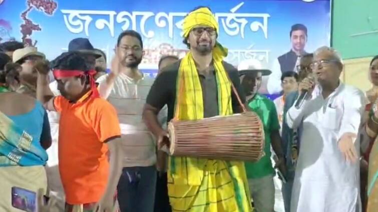 Dev On Mamata: ঘাটালের ডেবরায় আদিবাসী নৃত্যে সামিল হলেন দেব, বাজালেন মাদল, বললেন..