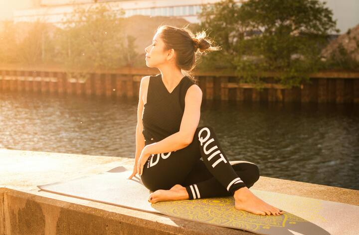 Yoga and exercise: In case of anxiety and depression, a person also starts moving away from happiness.  Yoga, meditation and exercise are great ways to stay stress free.  (Photo credit: Pexel.com)