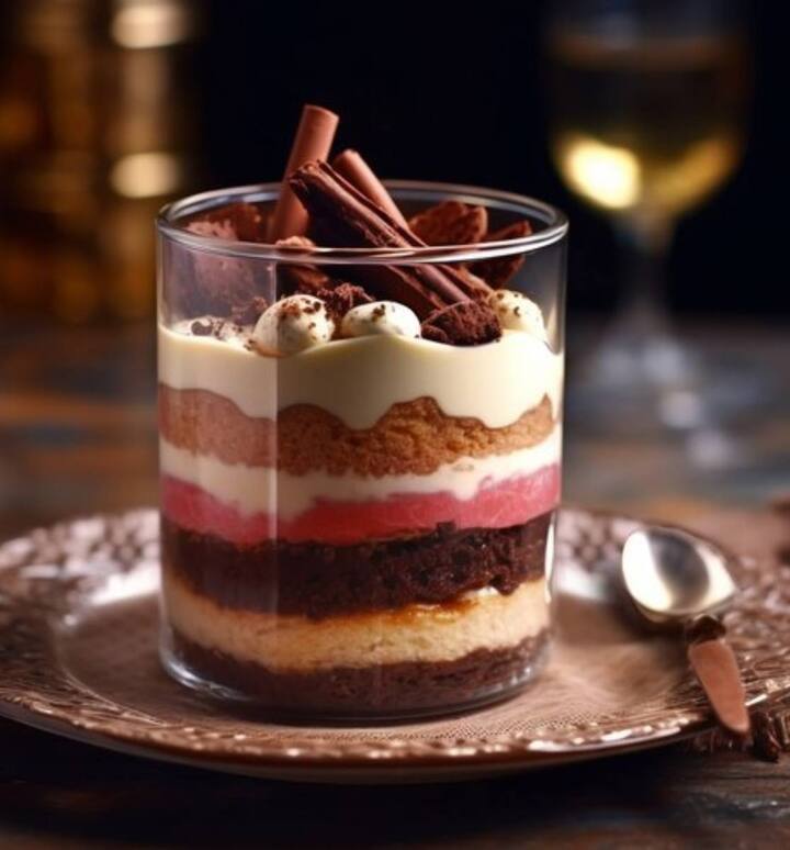 मूज़- मिठाई लवर्स के लिए मूज़ एक कमजोरी है, जिसे देखने के बाद बिना चखे बिना नहीं रहा जा सकता. डार्क चॉकलेट मूस की बनावट मखमली और चिकनी होती है. यह रिच डार्क चॉकलेट और व्हीप्ड क्रीम से बनाई जाती है!