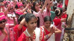 बैंड और डीजे पर नाचते गाते निकाली महावीर जयंती की रथ यात्रा, जगह - जगह पुष्प वर्षा कर हुआ स्वागत