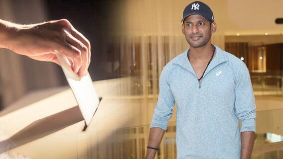 Hero Vishal on Voting | రత్నం ప్రెస్ మీట్ లో ఓటు హక్కుపై మాట్లాడిన హీరో విశాల్ | ABP Desam