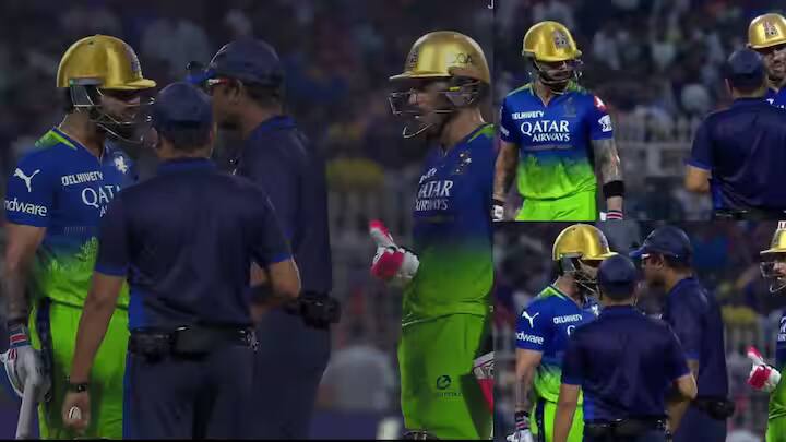 watch-virat-kohli-no-ball-out-controversy-fight-with-umpire-ipl-2024-kkr-vs-rcb Watch: નોટ આઉટ હતો વિરાટ?  આઉટ આપતા જ અમ્પાયર પર લાલઘૂમ થયો કોહલી, નો બોલને લઈને થયો જબરો વિવાદ