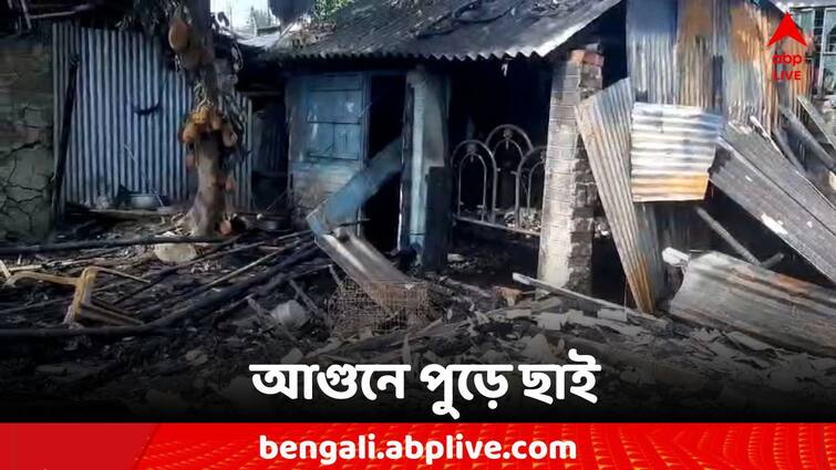 North 24 Parganas Hasnabad fire broke out in a slum Hasnabad Fire: হাসনাবাদ স্টেশন সংলগ্ন বস্তিতে আগুন, পুড়ে ছাই সর্বস্ব