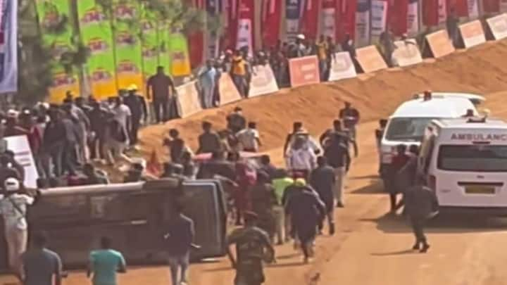 Sri Lanka accident Seven killed 21 injured during Fox Hill Super Cross racing Sri Lanka Accident: கார் பந்தய போட்டியில் பயங்கரம்.. பார்வையாளர்கள் மீது மோதிய ரேஸ் கார்!