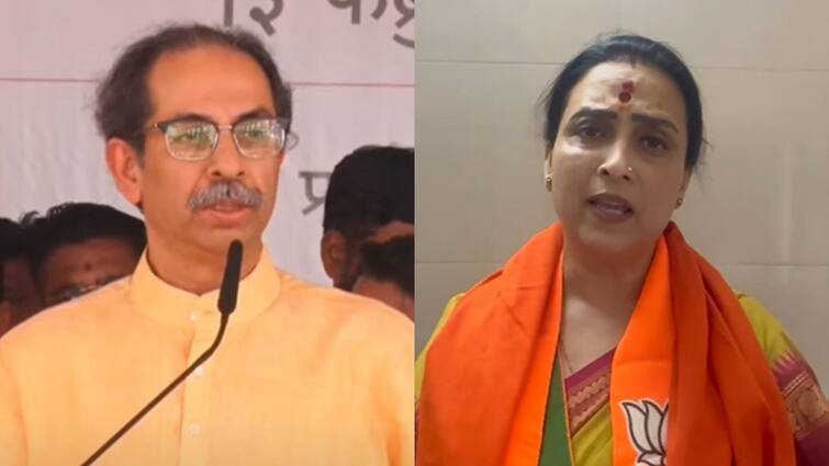 Chitra Wagh Slams Uddhav Thackeray on election commission sent notice for Shiv Sena Mashal Song Maharashtra Politics Marathi News उद्धव ठाकरे यांनी हिंदुत्व सोडल्यानेच ‘जय भवानी’ शब्द काढायला लावला असेल, चित्रा वाघ यांची खोचक टीका