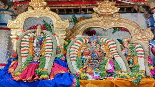 Chithirai Thiruvizh: உலகப்பிரசித்தி பெற்ற மதுரை மீனாட்சி சுந்தரேசுவரர் திருக்கல்யாணம் - பல்லாயிரக்கணக்கான பக்தர்கள் பங்கேற்பு!