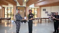सुदर्शन चक्र कोर ने भारतीय नौसेना की मोटरसाइकिल अभियान टीम को किया सम्मानित, तय करेंगे 3000 किमी की यात्रा