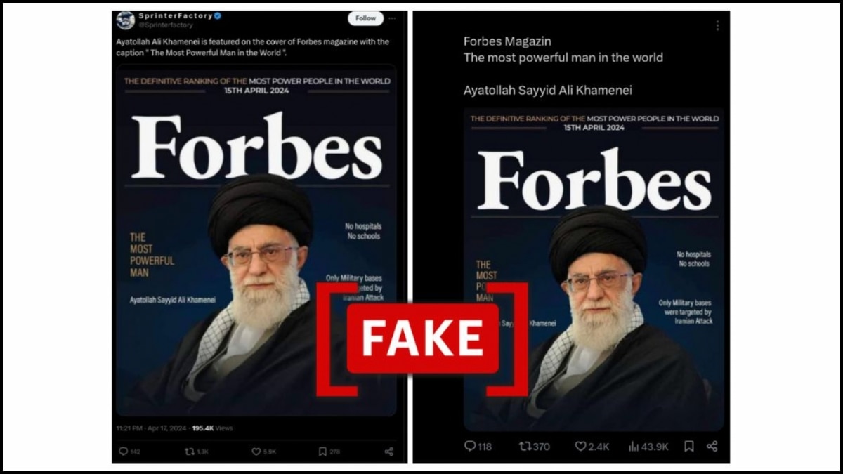 Fact Check: Fake Forbes Cover Shared To Claim Iran's Supreme Leader Khamenei Is ‘Most Powerful Man