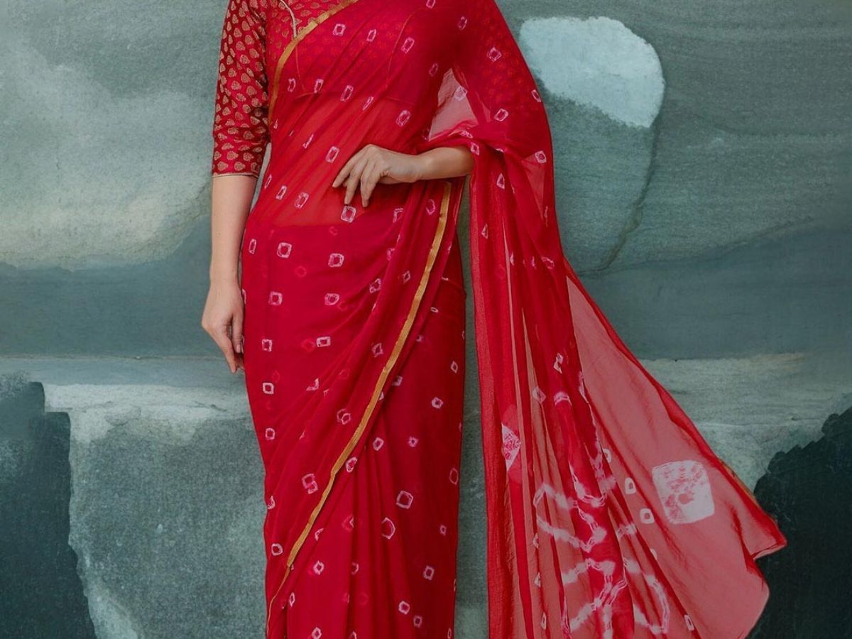 Fashion: 'Raya.. I want 'Bandhani' saree!'  Summer beauty can be found even in simple looks;  Try 'these' new design bandi sarees