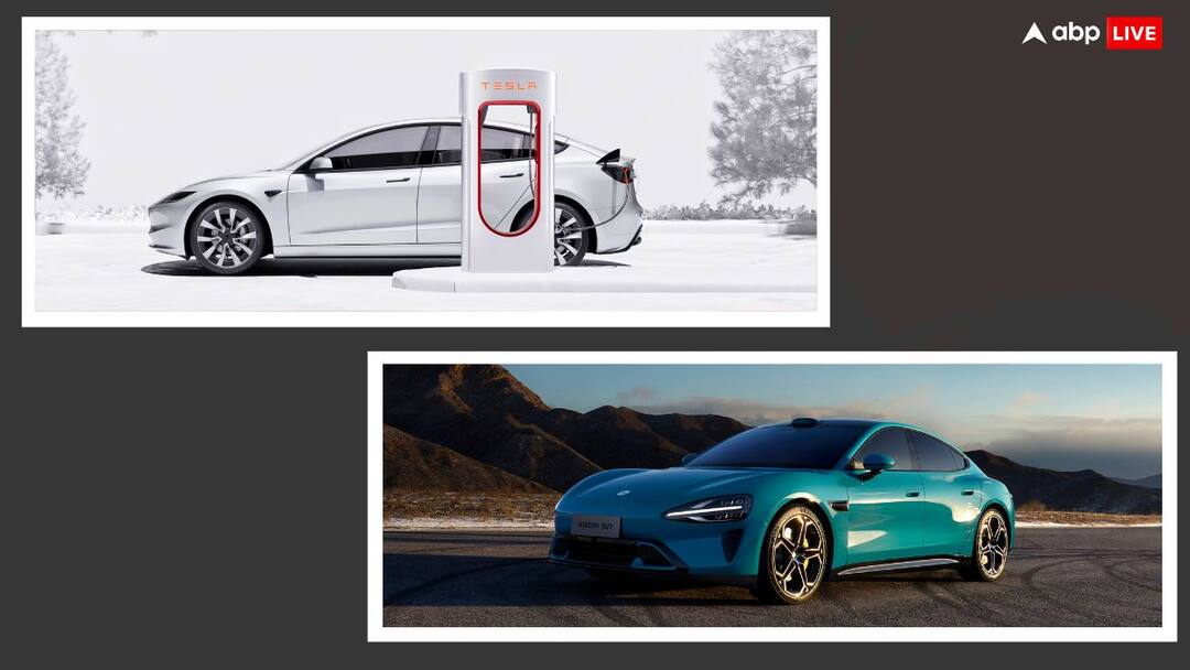 Tesla Model 3 and Xiaomi SU7 electric car price features comparison Tesla Model 3 और Xiaomi SU7 में क्या है अंतर? परफॉर्मेंस और रेंज में महामुकाबला