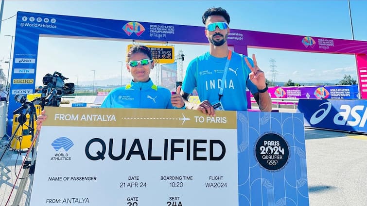 Priyanka Goswami and Akshdeep Singh secures Paris Olympics qualification in marathon race walk mixed relay Paris Olympics: প্যারিস অলিম্পিক্সের ছাড়পত্র পেলেন প্রিয়াঙ্কা, অক্ষদীপ