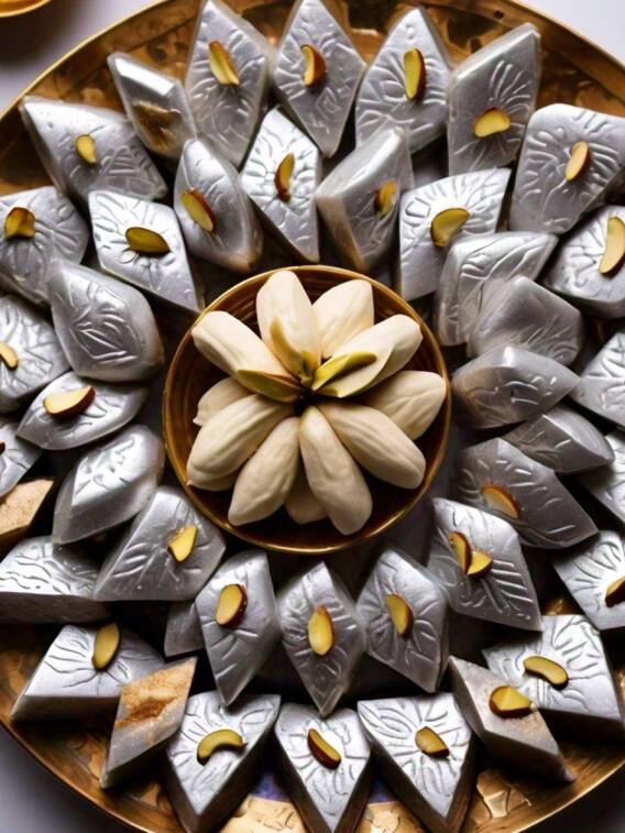 एक काजू की कतली में कितनी कैलोरी होती है?